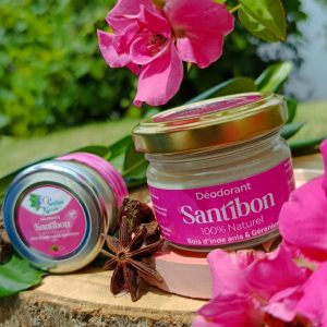 Déodorant "Santibon" au Bois d’Inde, Anis & Géranium
