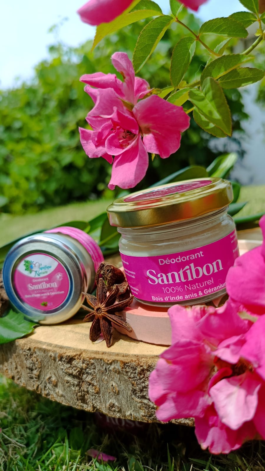Déodorant "Santibon" au Bois d’Inde, Anis & Géranium
